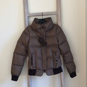 Juicy Couture Brown Puffer Coat Size Medium